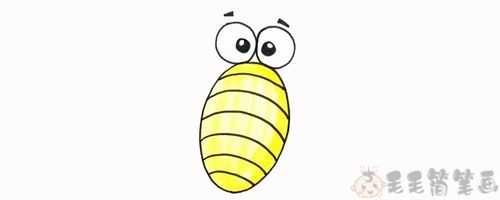 蜜蜂的蛹怎么画 蜜蜂蛹怎么画