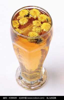 菊花和蜂蜜泡水喝